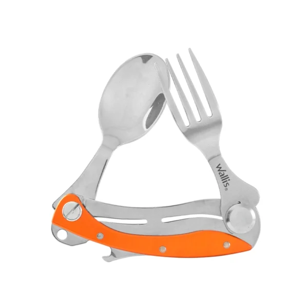 Wallis | Cubierto con 3 usos no desprendible con funda, mango aluminio naranja - K900975 - Imagen 4