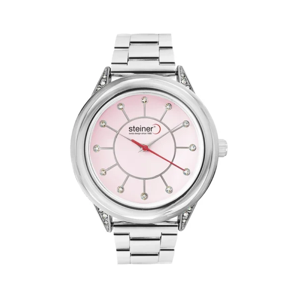 Reloj Dama | Anillo de Cristales, Plata Ø 37 mm - ST24282WQ