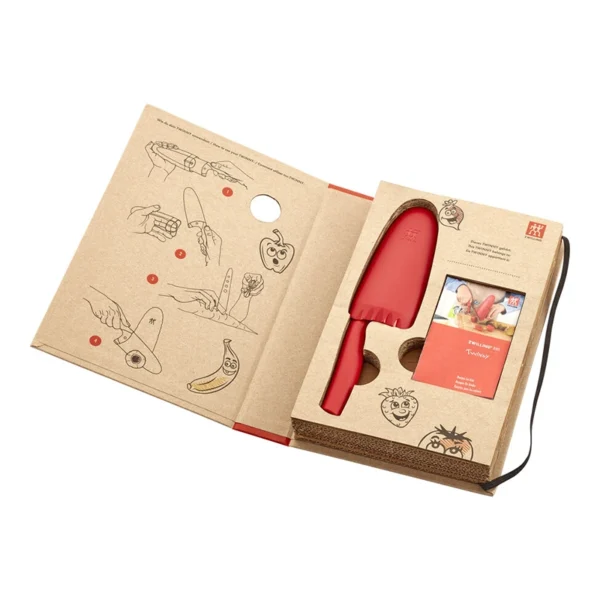 Twinny | Cuchillo de Chef para Niños, Rojo 10 cm - 1009473 - Imagen 5