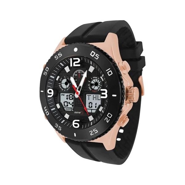 Reloj Caballero | Análogo/Digital, Oro Rosa Ø 45 mm – ST24306SK - Imagen 2