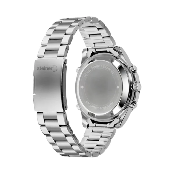 Reloj Caballero | Análogo/Digital, Plata Ø 45 mm – ST24309SK - Imagen 3