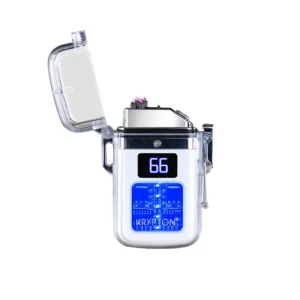 Encendedor Eléctrico Recargable Doble Arco - Blanco