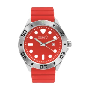 Reloj Caballero Análogo, 44 mm - Rojo