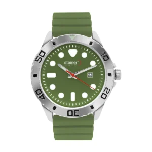 Reloj Caballero Análogo, 44 mm - Verde